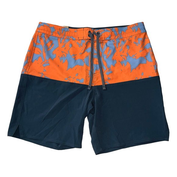 prAna On The Rocks 18.5" Faded Poppy Boardshort Size: 32 - Brand New NWT - Picture 1 of 12